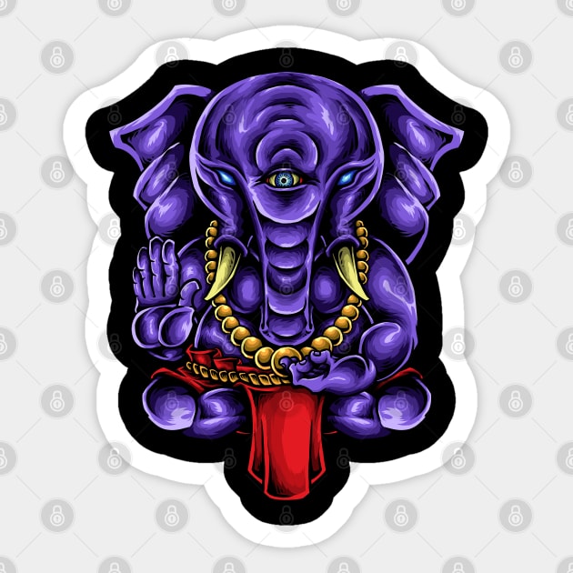 Ganesh Sticker by drewbacca